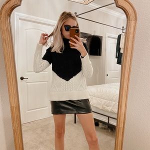 Color blocked sweater